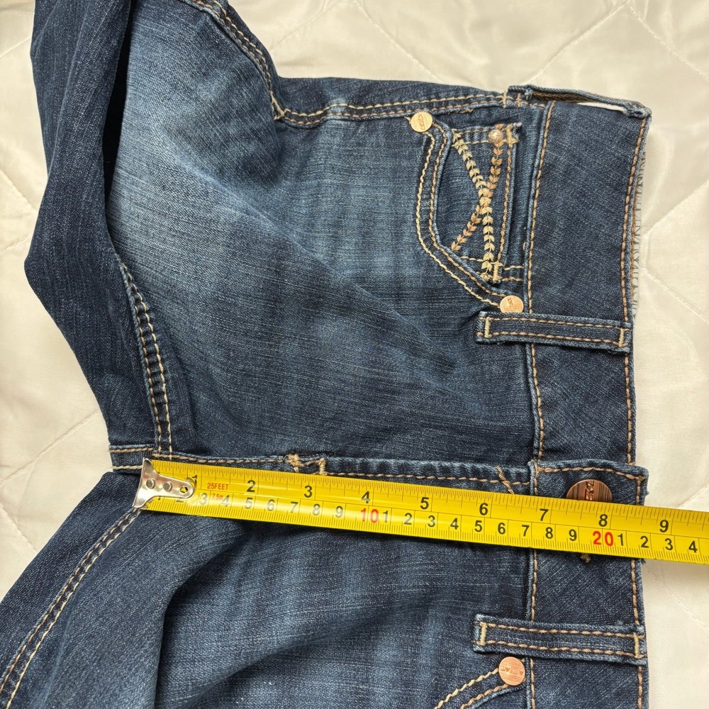 Ariat REAL Arrow Boot Jeans Women's 28R (29x33) Low Rise Dark Wash Stretch Denim - Picture 13 of 15